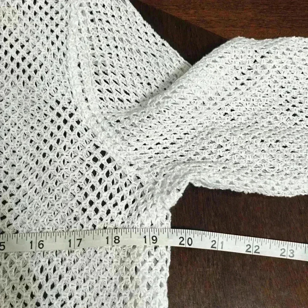 XCVI women’s white open cardigan - Picture 6 of 10